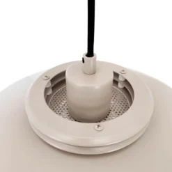Dyberg Larsen lámpara colgante Ejka mini, beige, Ø 30 cm, metal