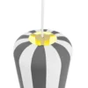 Dyberg Larsen lámpara colgante Gry, gris/blanco, Ø 20 cm, metal