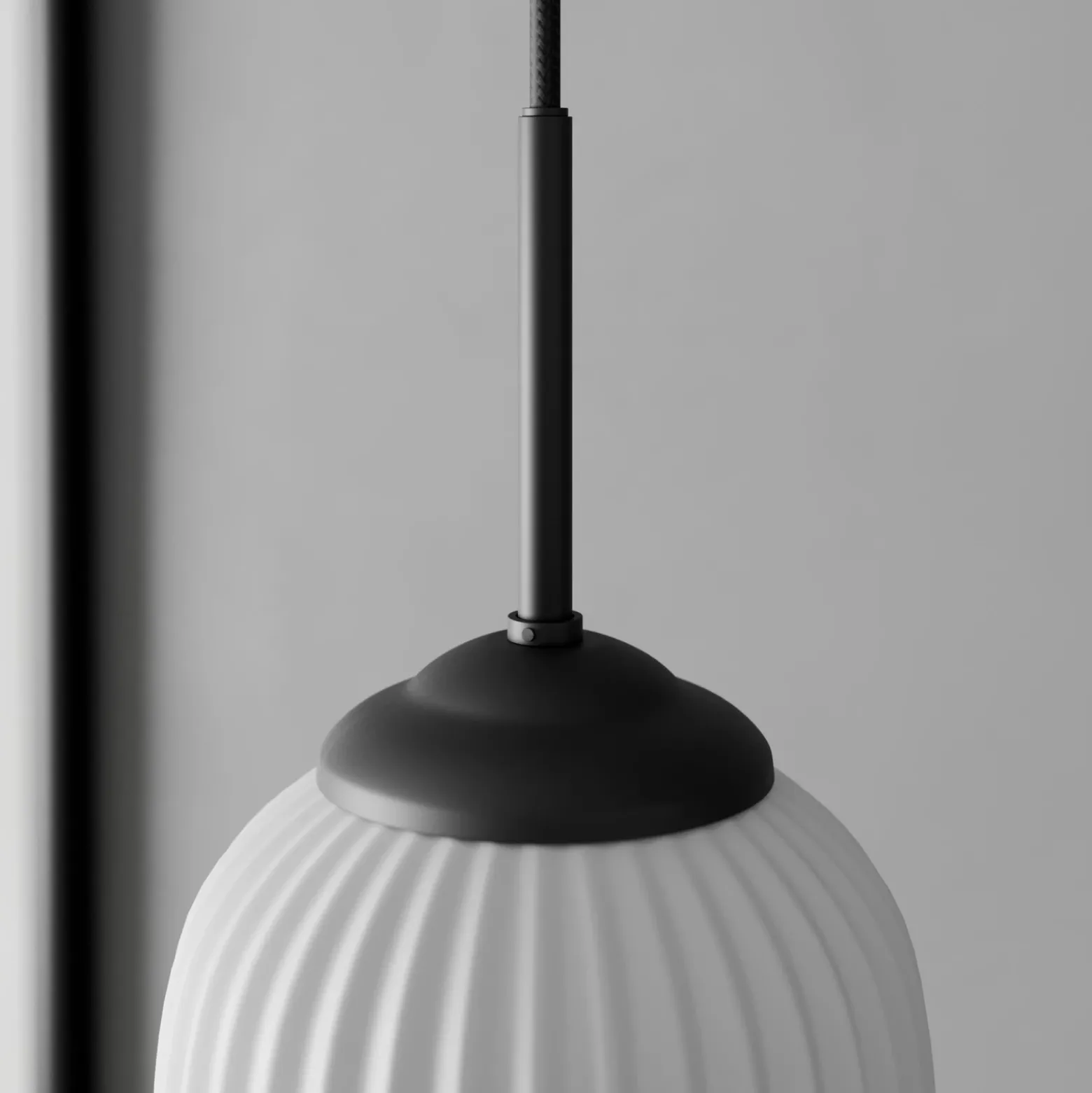 Dyberg LARSEN Lámpara colgante de cristal Riflet, Ø 14 cm