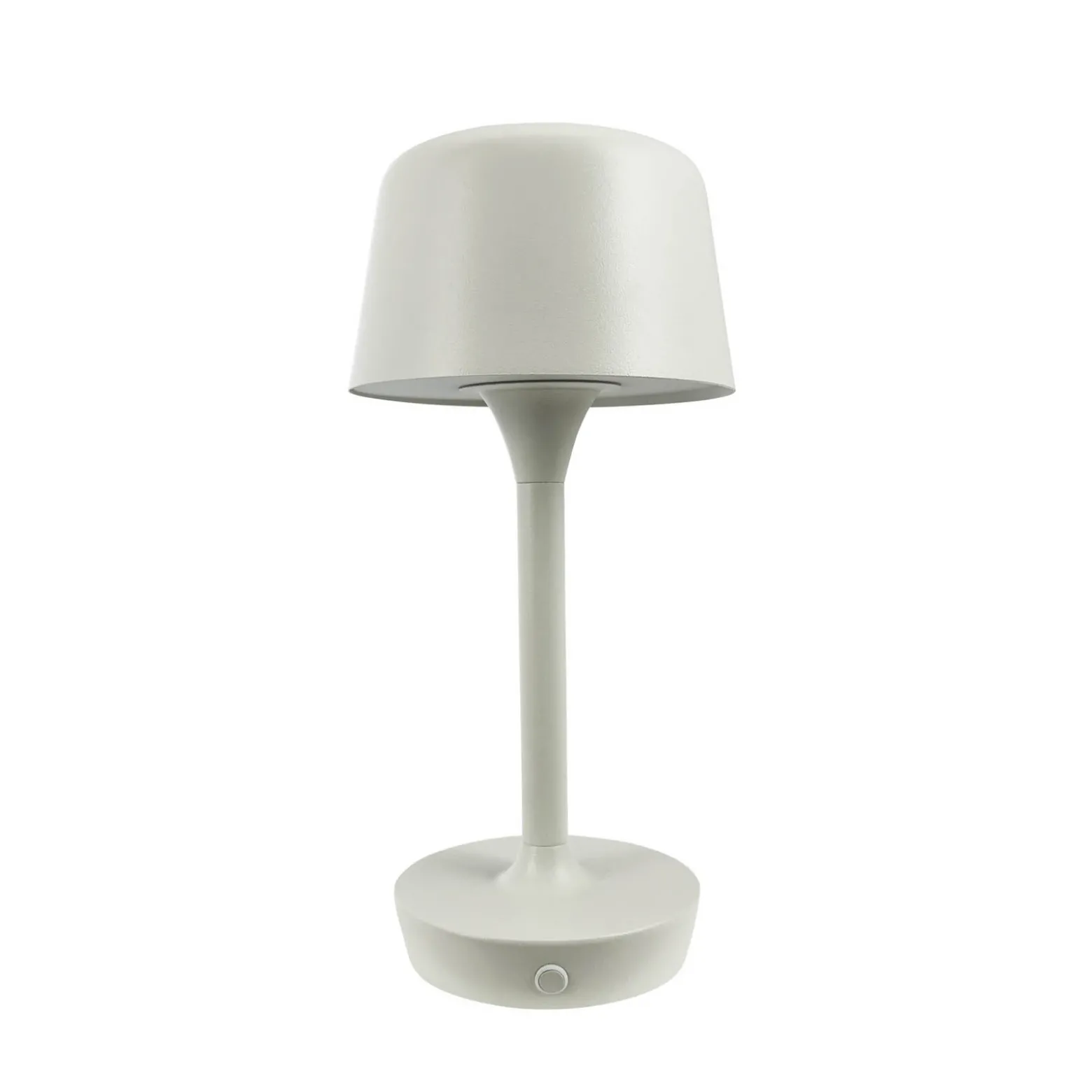Dyberg Larsen lámpara de mesa LED recargable Flow, crema, altura 25 cm