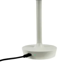 Dyberg Larsen lámpara de mesa LED recargable Flow, crema, altura 25 cm
