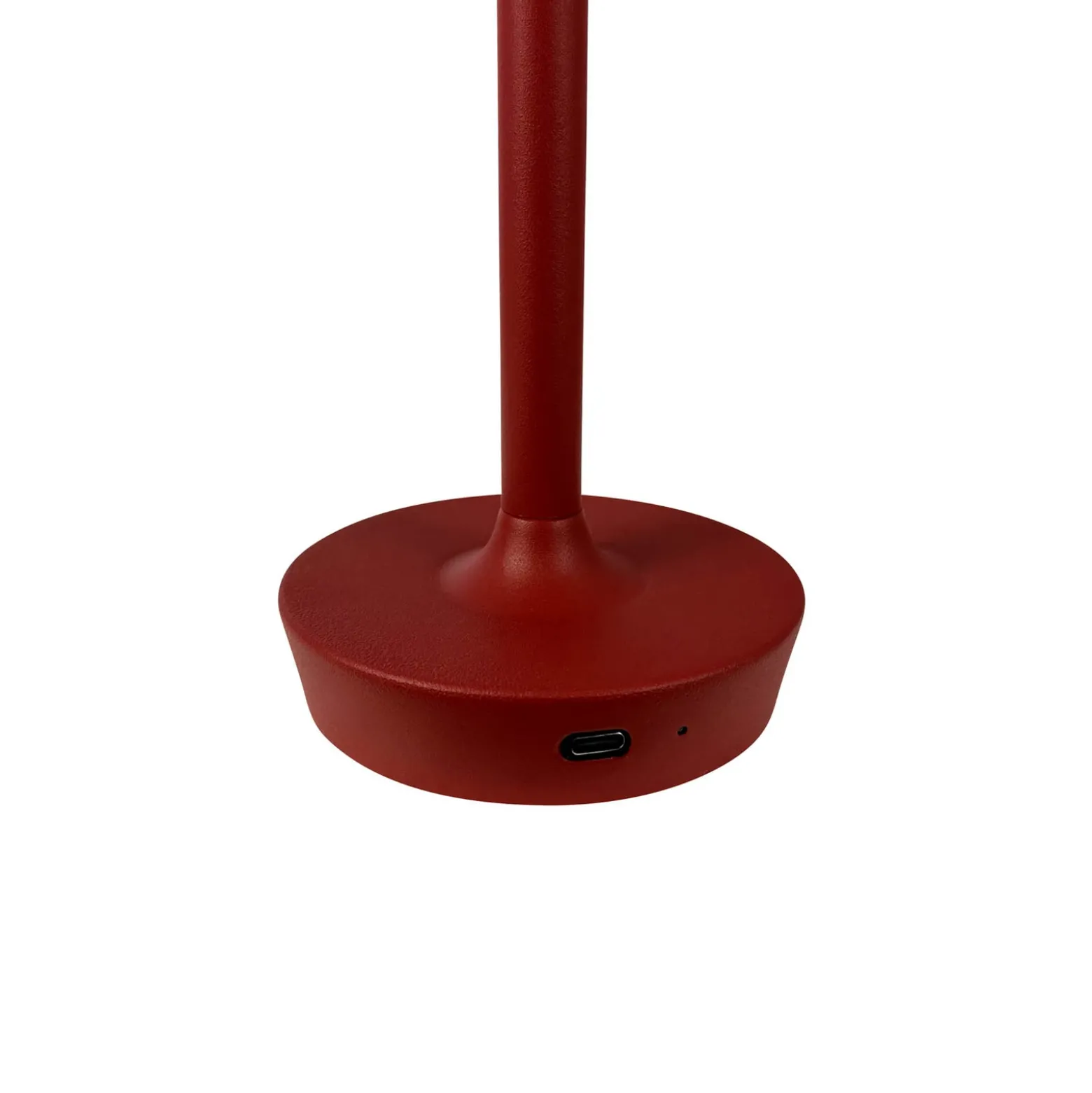 Dyberg Larsen Lámpara de mesa LED recargable Flow, roja, altura 25 cm