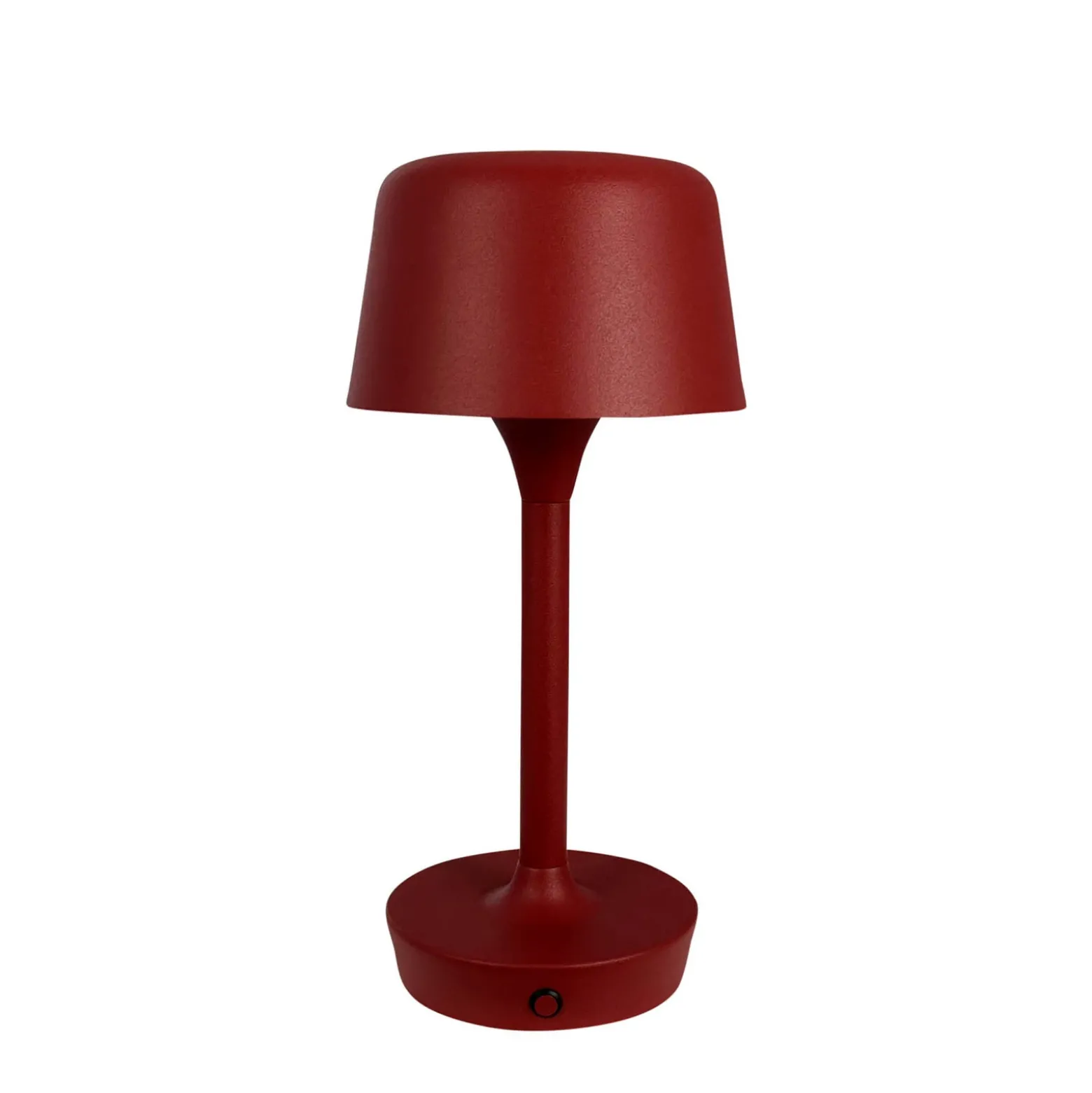 Dyberg Larsen Lámpara de mesa LED recargable Flow, roja, altura 25 cm