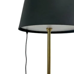 Dyberg Larsen Lámpara de pie LED recargable Yoyo, negra, altura 125 cm