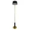 Dyberg Larsen Lámpara de pie LED recargable Yoyo, negra, altura 125 cm