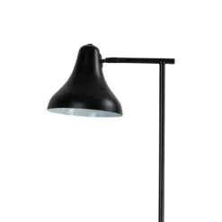 Dyberg Larsen lámpara de pie Tokyo, negra, altura 155 cm, metal