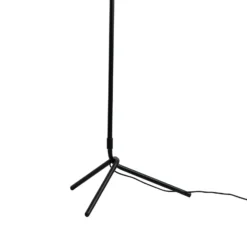 Dyberg Larsen lámpara de pie Tokyo, negra, altura 155 cm, metal