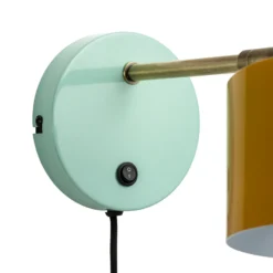 Dyberg Larsen Ocean aplique curry latón turquesa