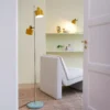 Dyberg Larsen Ocean de pie curry/latón/turquesa
