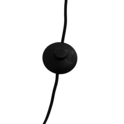 Dyberg Larsen Oswald lámpara de pie, negro/acero, altura 135 cm