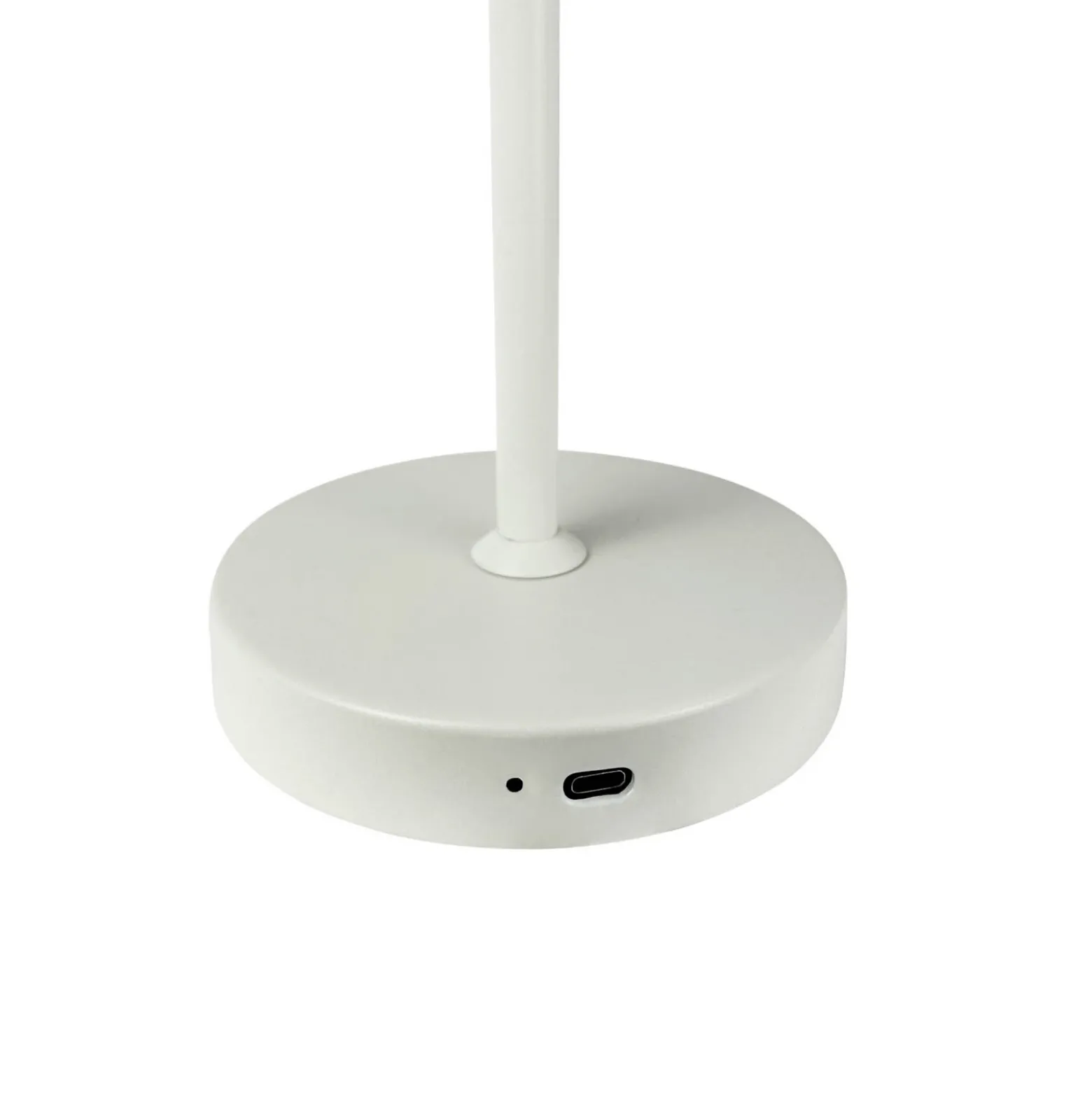 Dyberg Larsen Stockholm lámpara de mesa recargable, blanco perla