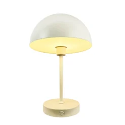 Dyberg Larsen Stockholm lámpara de mesa recargable, blanco perla