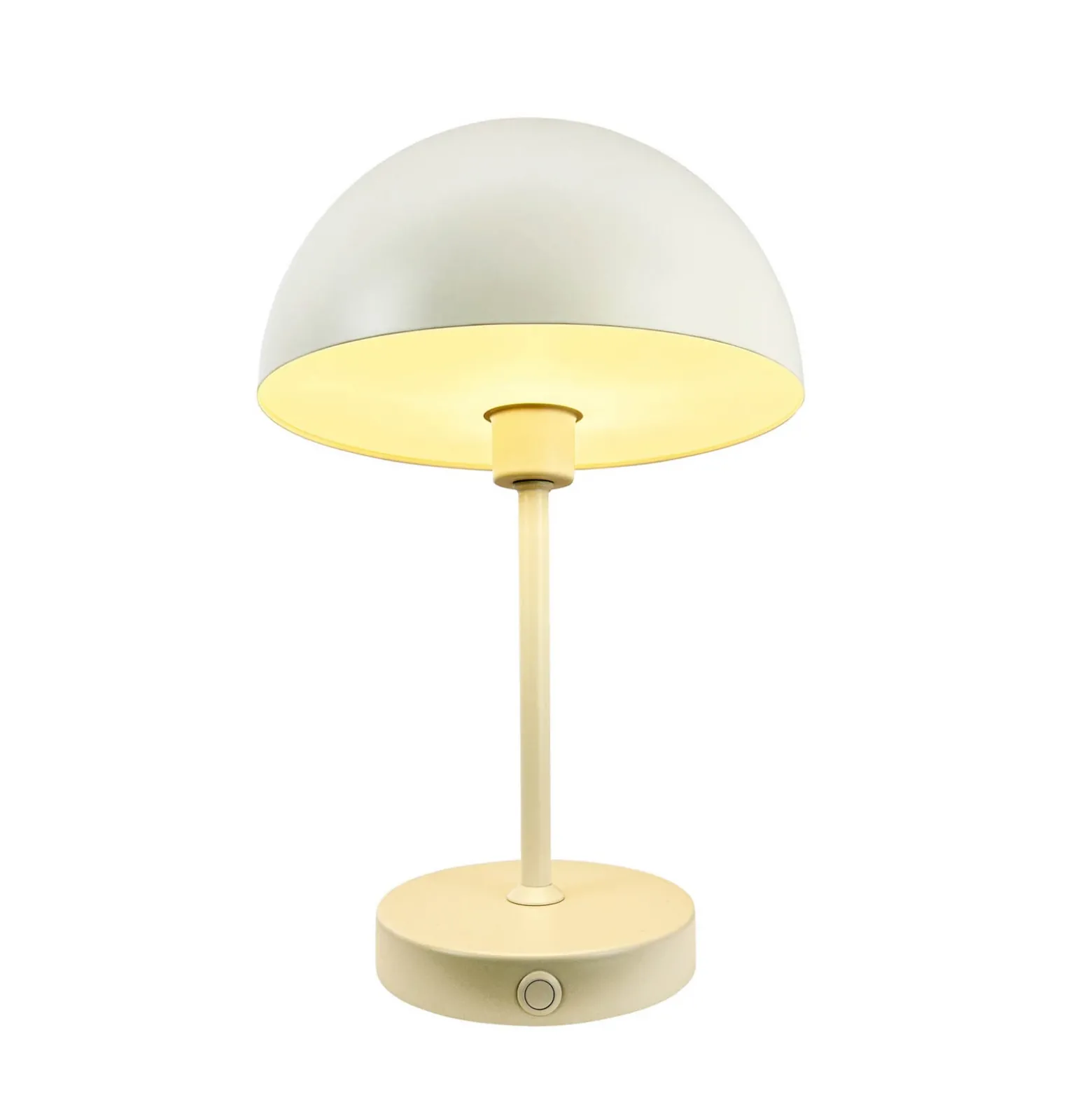 Dyberg Larsen Stockholm lámpara de mesa recargable, blanco perla