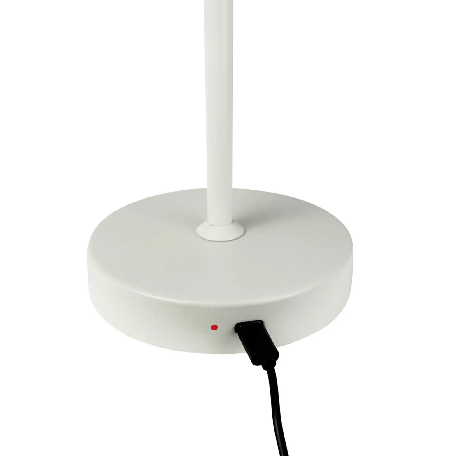 Dyberg Larsen Stockholm lámpara de mesa recargable, blanco perla