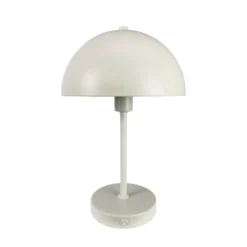Dyberg Larsen Stockholm lámpara de mesa recargable, blanco perla
