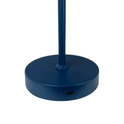Dyberg Larsen Stockholm lámpara de mesa recargable, azul