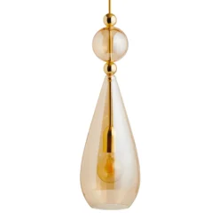 EBB & FLOW Smykke L Lámpara colgante dorada dorada-ahumada