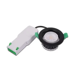 Eco R 68 foco empotrable LED, blanco, Ø 9 cm, metal, IP65, CCT