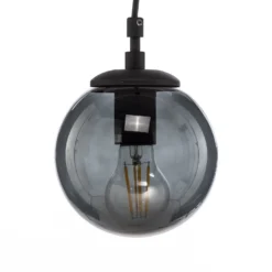 Efe 2155 lámpara colgante, pantalla de cristal ahumado, Ø15cm