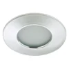 Eficiente foco empotrado LED Nikas IP44, cromo
