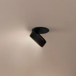 Egger Clippo EP foco empotrado LED, negro, 3.000K
