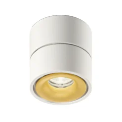 Egger Clippo foco de techo LED, blanco-oro, 2.700K