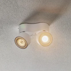 Egger Clippo S Duo foco de techo LED blanco 3.000K