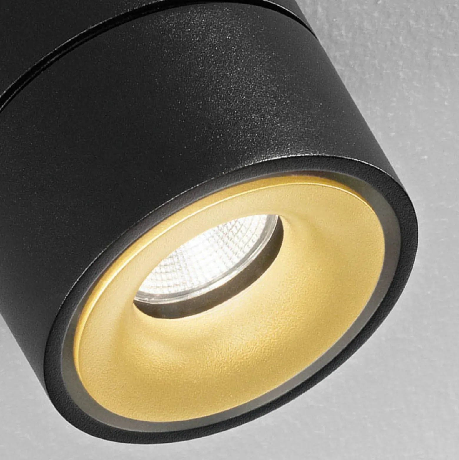 Egger DLS Downlight LED Clippo S Duo, negro-dorado