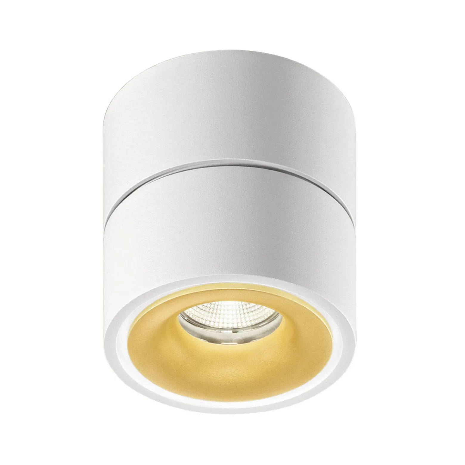 Egger DLS Downlight LED Clippo S, blanco-dorado