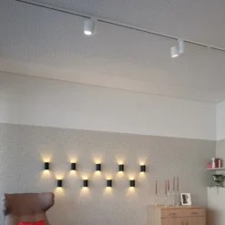 Egger DLS Foco de riel LED Kent, 3.000 K, blanco, 38°