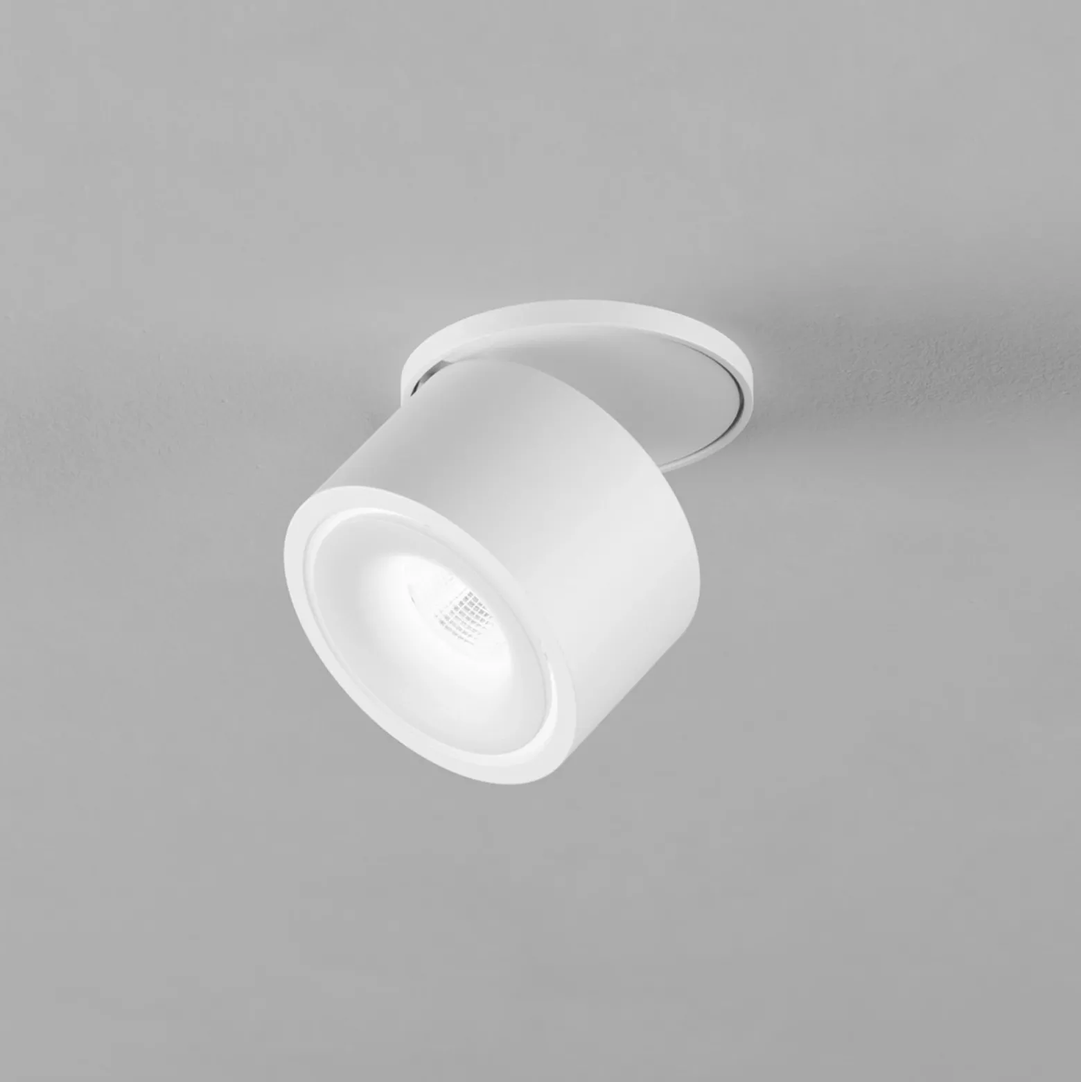Egger DLS foco empotrable DL Clippo S EP, blanco/blanco, DTW Ø 7,5 cm