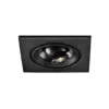 Egger DLS Foco empotrable LED Riga Zooom, angular, negro, 3000K
