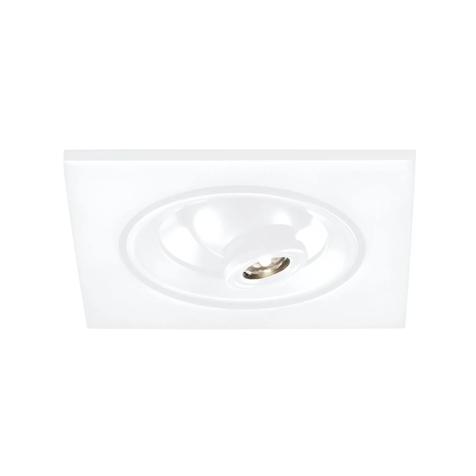 Egger DLS Foco empotrable LED Riga Zooom, angular, blanco, 2700K