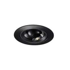 Egger DLS Foco empotrable LED Riga Zooom, redondo, negro, 2700K