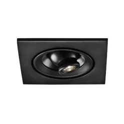 Egger DLS foco empotrable Riga Zooom, angular, negro, 2700K