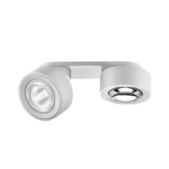 Egger DLS foco LED Clippo Optic Duo, blanco/blanco, 2 luces, DTW