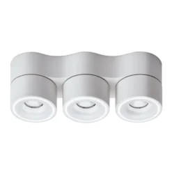 Egger DLS Foco LED Clippo Trio, 3 luces, blanco, atenuable