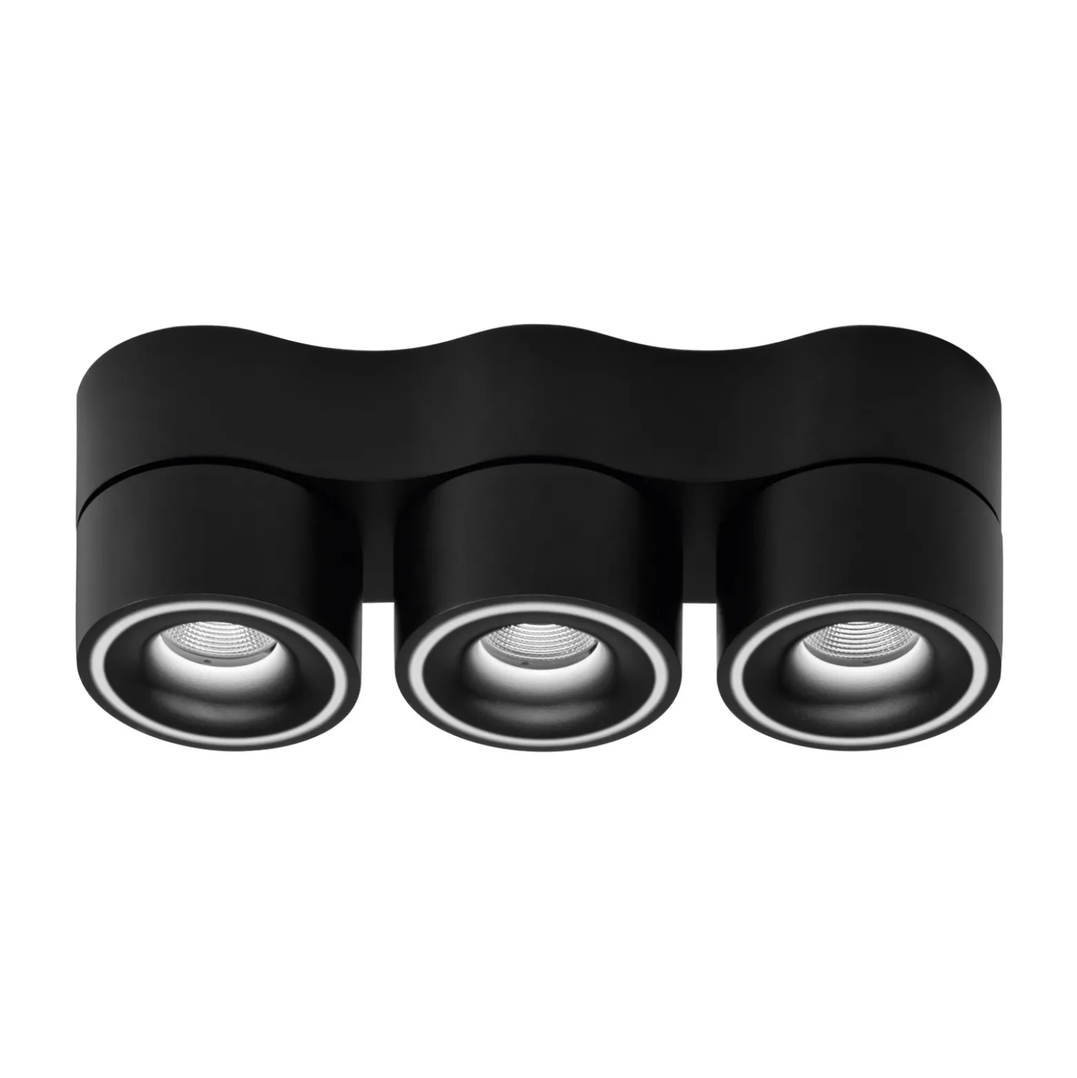 Egger DLS Foco LED, Clippo Trio, negro, atenuable