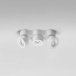 Egger DLS Foco LED Clippo Trio, 3 luces, blanco, atenuable