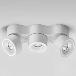 Egger DLS Foco LED Clippo Trio, 3 luces, blanco, atenuable