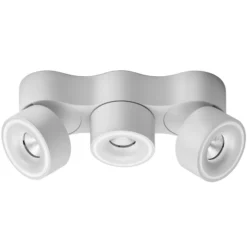 Egger DLS Foco LED Clippo Trio, 3 luces, blanco, atenuable