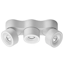 Egger DLS Foco LED Clippo Trio, blanco, atenuable por DALI