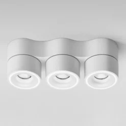 Egger DLS Foco LED Clippo Trio, blanco, atenuable por DALI