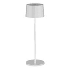 Egger DLS Lámpara de mesa LED recargable Tosca, blanca