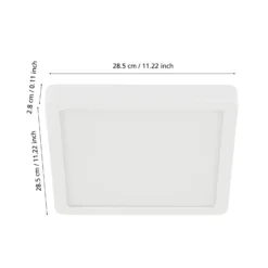 EGLO connect Fueva-Z lámpara de techo 28x28cm blanco