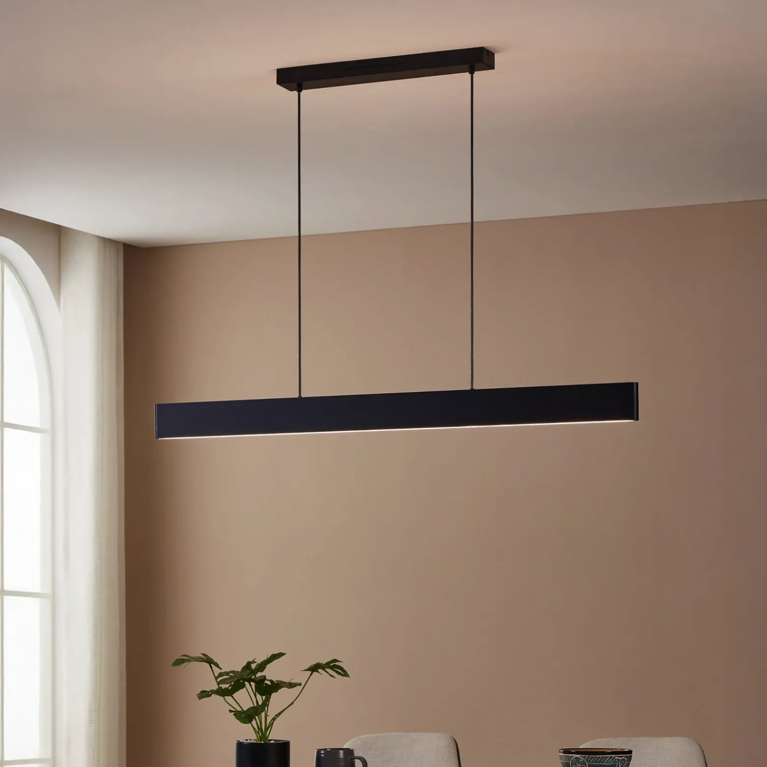 EGLO connect lámpara colgante LED Andreas-Z, negro, acero