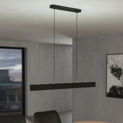 EGLO connect lámpara colgante LED Andreas-Z, negro, acero