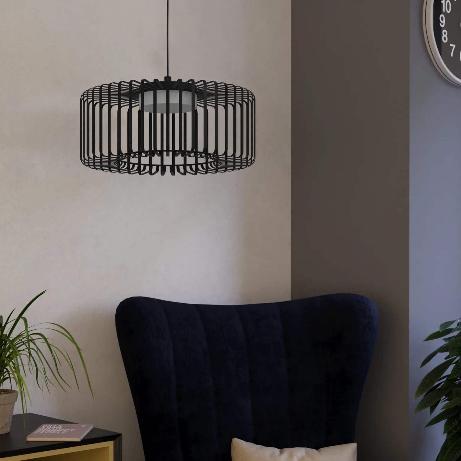 EGLO connect lámpara colgante LED Ginestrone-Z, 1 luz, negro