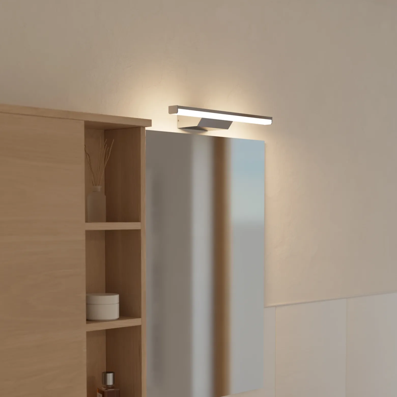 EGLO connect Lámpara de espejo LED inteligente Regello-Z, gris