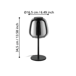EGLO connect lámpara de mesa LED Alfero-Z, RGB, CCT, negro